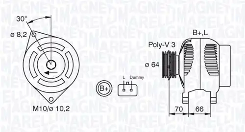 генератор MAGNETI MARELLI 063310506010