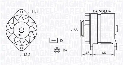 генератор MAGNETI MARELLI 063321112010