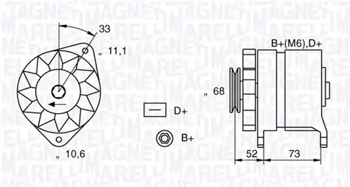 генератор MAGNETI MARELLI 063321154010