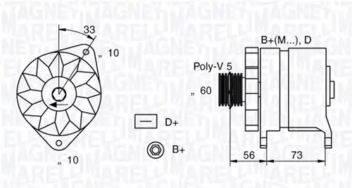 генератор MAGNETI MARELLI 063321155010