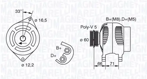 генератор MAGNETI MARELLI 063321606010