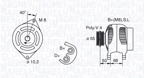 генератор MAGNETI MARELLI 063321607010