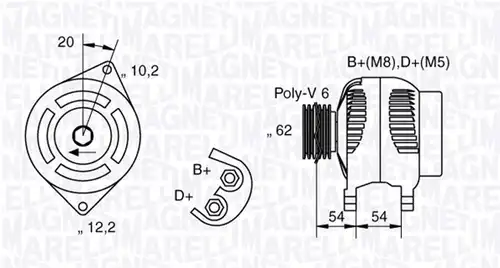 генератор MAGNETI MARELLI 063321729010