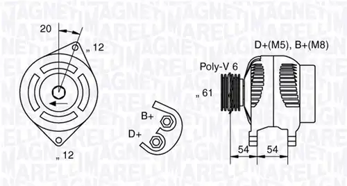 генератор MAGNETI MARELLI 063321833010