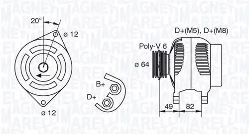 генератор MAGNETI MARELLI 063321854010