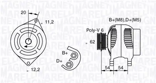 генератор MAGNETI MARELLI 063321858010