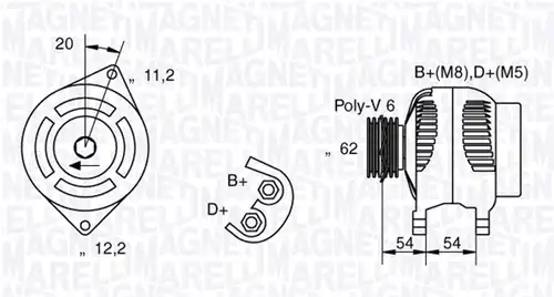 генератор MAGNETI MARELLI 063321859010