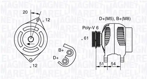 генератор MAGNETI MARELLI 063321862010