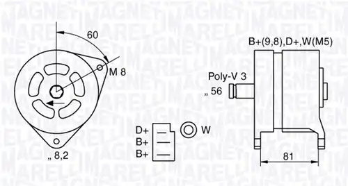 генератор MAGNETI MARELLI 063324145010