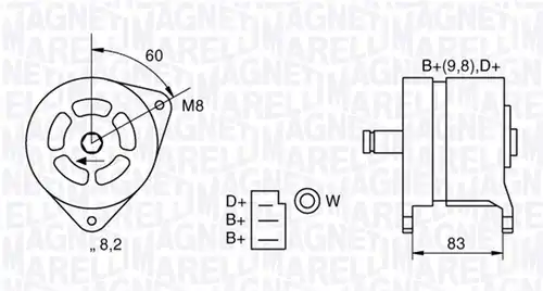 генератор MAGNETI MARELLI 063324264010