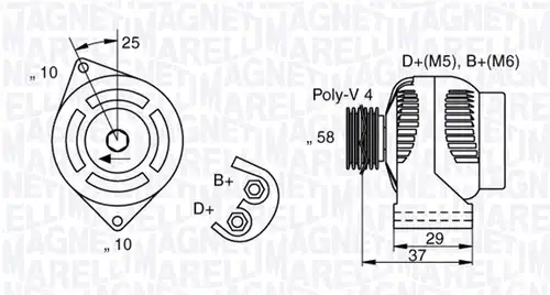 генератор MAGNETI MARELLI 063341658010