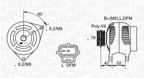 генератор MAGNETI MARELLI 063341711010