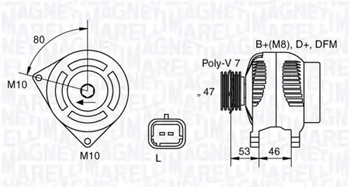 генератор MAGNETI MARELLI 063341734010