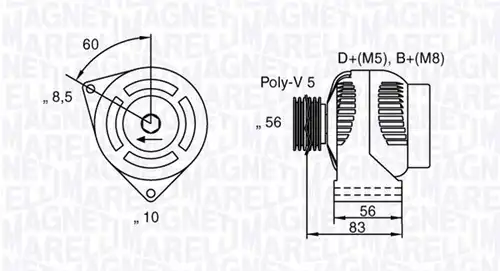 генератор MAGNETI MARELLI 063341740010