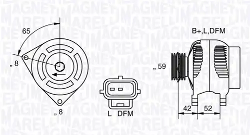 генератор MAGNETI MARELLI 063341758010