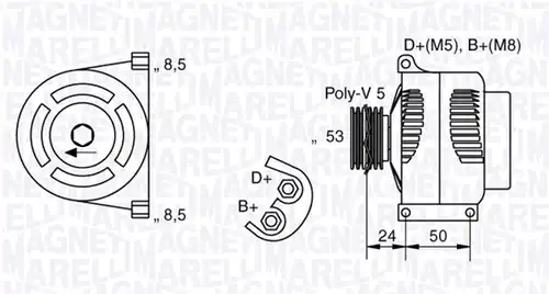 генератор MAGNETI MARELLI 063377006010