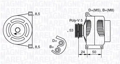 генератор MAGNETI MARELLI 063377013010