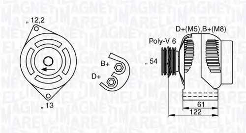 генератор MAGNETI MARELLI 063377018010