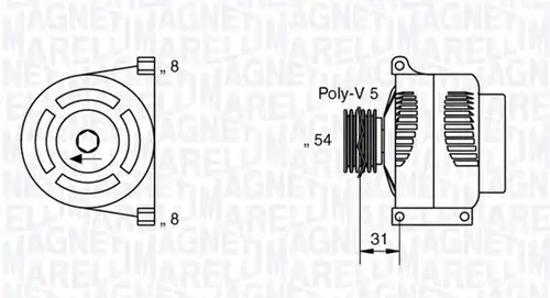 генератор MAGNETI MARELLI 063377426010