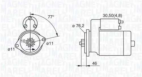 стартер MAGNETI MARELLI 063521230160