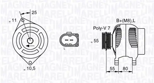 генератор MAGNETI MARELLI 063533250530