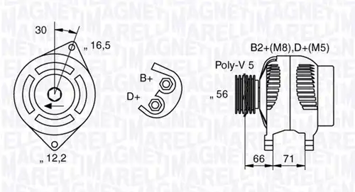 генератор MAGNETI MARELLI 063533250590