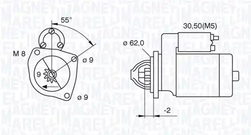 стартер MAGNETI MARELLI 063720390010