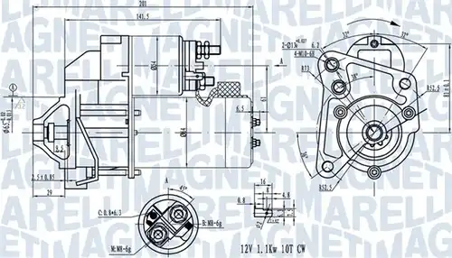 стартер MAGNETI MARELLI 063720681010