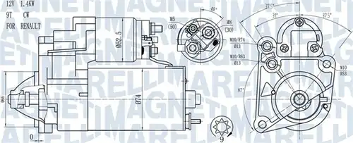 стартер MAGNETI MARELLI 063720784010