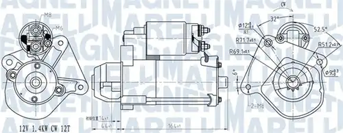 стартер MAGNETI MARELLI 063721275010