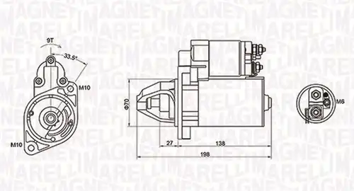 стартер MAGNETI MARELLI 063721283010