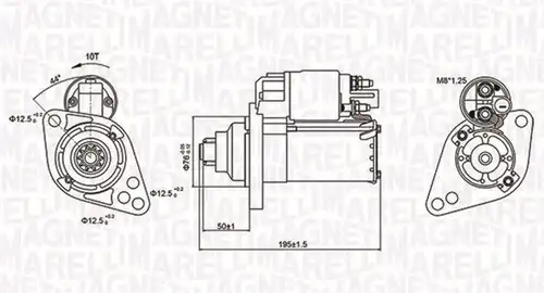 стартер MAGNETI MARELLI 063721294010