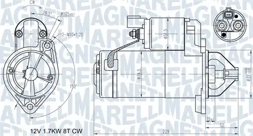 стартер MAGNETI MARELLI 063721365010