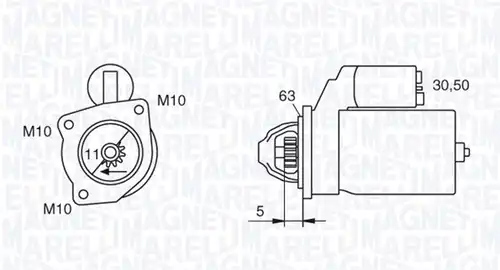 стартер MAGNETI MARELLI 063721377010