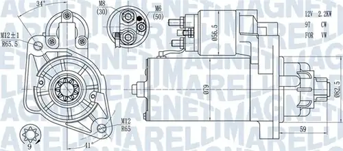 стартер MAGNETI MARELLI 063721378010