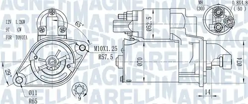 стартер MAGNETI MARELLI 063721450010