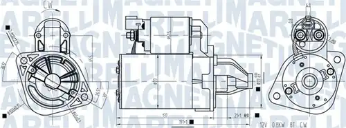 стартер MAGNETI MARELLI 063721462010