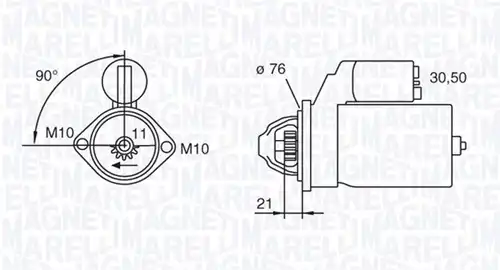 стартер MAGNETI MARELLI 063721473010