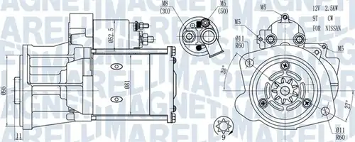 стартер MAGNETI MARELLI 063721491010