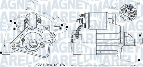 стартер MAGNETI MARELLI 063721524010