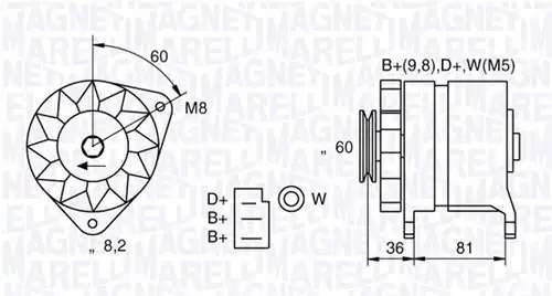 генератор MAGNETI MARELLI 063730021010