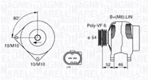 генератор MAGNETI MARELLI 063730031010