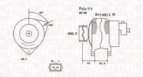 генератор MAGNETI MARELLI 063731317010