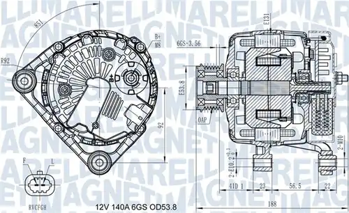 генератор MAGNETI MARELLI 063731406710