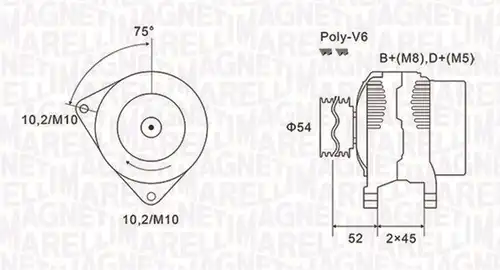 генератор MAGNETI MARELLI 063731496010