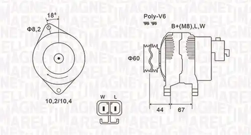 генератор MAGNETI MARELLI 063731526010
