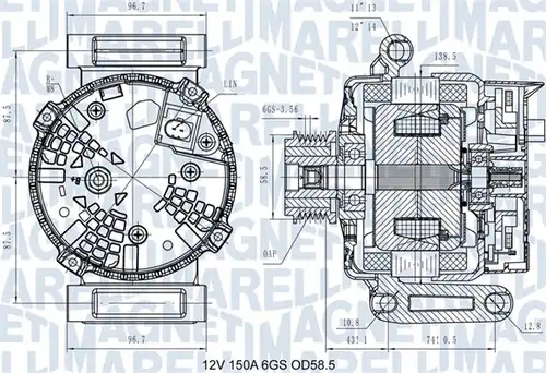 генератор MAGNETI MARELLI 063731546110