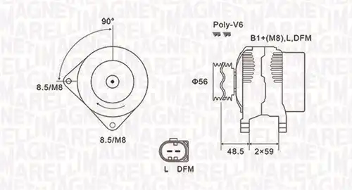 генератор MAGNETI MARELLI 063731644010