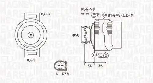 генератор MAGNETI MARELLI 063731811010