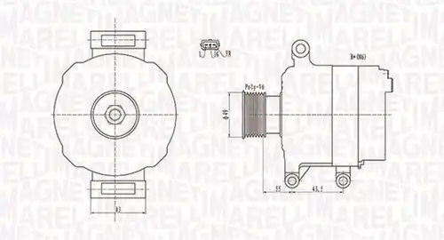 генератор MAGNETI MARELLI 063731869010